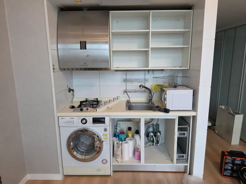 오피스텔 싱크대 문짝 교체 시공 사진 6